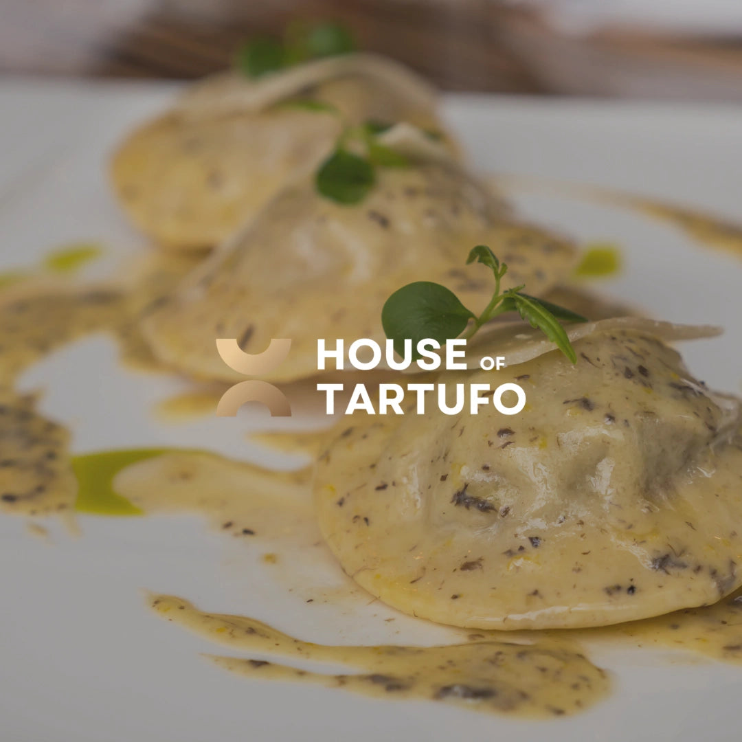 white truffle cream on pasta