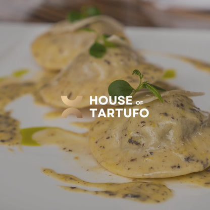 white truffle cream on pasta